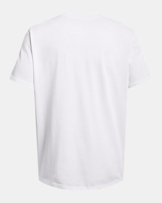 Camiseta de manga corta UA Heavyweight Armour Label para hombre, White, pdpMainDesktop image number 4